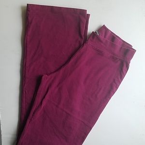 Moda International Purple long yoga pants